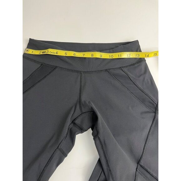 LULULEMON LEGGINGS SIZE 6 BLACK CAPRI LENGTH MESH‎ - Picture 8 of 12